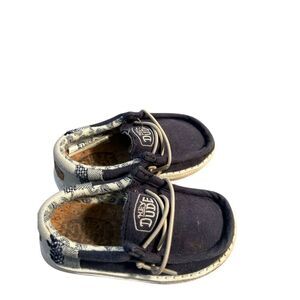 Hey dudes Wally boys k7 Break Stitch shoes navy